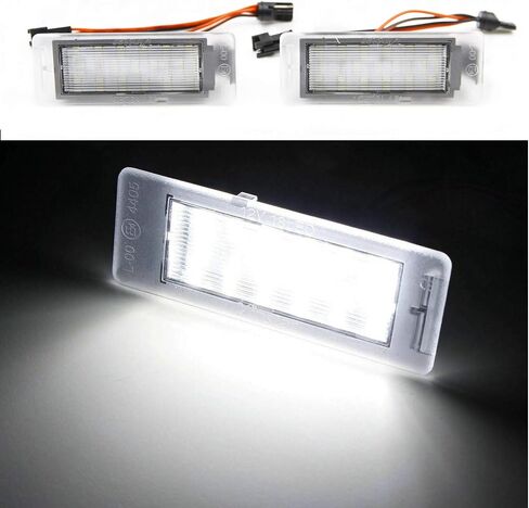NSLUMO LED License Plate Light Assembly for 2014-2019 Chevy Corvette C7 Impala SS Traverse, 2011-2019 Ca'dillac CTS XTS SRX, OEM Replacement 6000K Xenon White 18-SMD Error Free Led Tag Light in Saudi Arabia