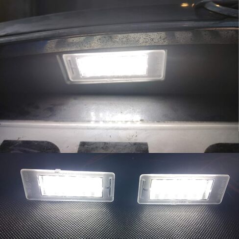 NSLUMO LED License Plate Light Assembly for 2014-2019 Chevy Corvette C7 Impala SS Traverse, 2011-2019 Ca'dillac CTS XTS SRX, OEM Replacement 6000K Xenon White 18-SMD Error Free Led Tag Light in Saudi Arabia