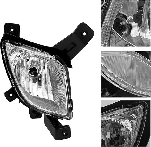 ضوء الضباب متوافق مع 2010 2011 2012 2013 2014 2015 Hyundai TUCSON IX35، زوج من مصابيح الضباب مع عدسة واضحة وتسخير الأسلاك in Kuwait