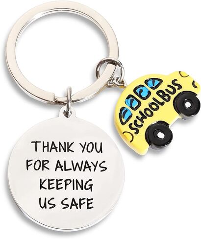 Bus Driver Christmas Gifts for Women Men School Bus Driver Appreciate Keychain Drive Safe Gift Thank You Jewelry for Him Her in Saudi Arabia