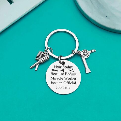 Xiahuyu Hairdresser Gifts Keychain Hair Stylist Gifts Cosmetology Graduation Gifts Christmas Birthday Gifts in Saudi Arabia