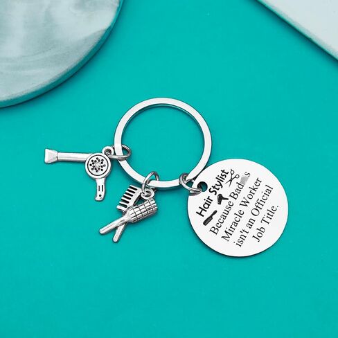 Xiahuyu Hairdresser Gifts Keychain Hair Stylist Gifts Cosmetology Graduation Gifts Christmas Birthday Gifts in Saudi Arabia
