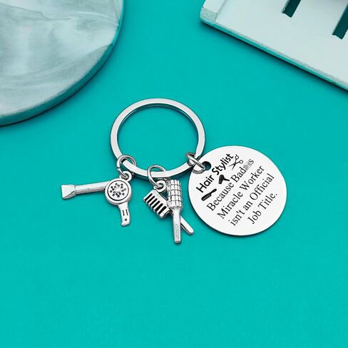 Xiahuyu Hairdresser Gifts Keychain Hair Stylist Gifts Cosmetology Graduation Gifts Christmas Birthday Gifts in Saudi Arabia