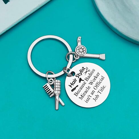 Xiahuyu Hairdresser Gifts Keychain Hair Stylist Gifts Cosmetology Graduation Gifts Christmas Birthday Gifts in Saudi Arabia