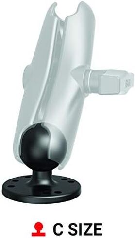 لوحة مستديرة مثبتة على ذاكرة الوصول العشوائي مع كرة RAM-202U مع كرة مقاس C مقاس 1.5 بوصة in Kuwait