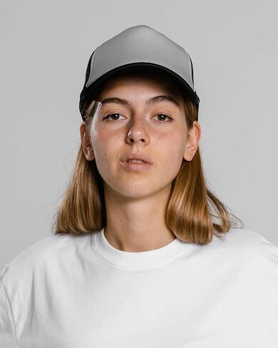 Zylioo XXL قبعات سائقي الشاحنات الأمامية من الفوم كبيرة الحجم، 5 ألواح عالية التاج شبكية من الخلف، قبعة صيفية قابلة للتعديل in Kuwait