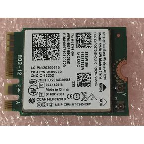 Dual Band Wireless-AC 7265 7265NGW WiFi Plus 4.0 BT Bluetooth Adapter Card up to 867M for Lenovo Thinkpad FRU 04X6030 00JT469 00JT464