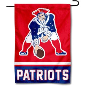 New England Retro Pat Patriot Double Sided Garden Flag