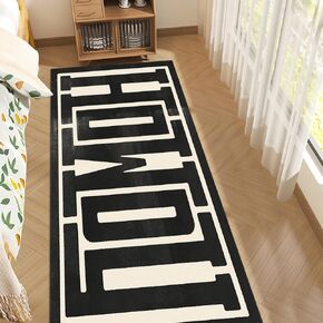 Farmhouse Howdy Door Mat Beige Area Rug for Bedroom Living Room Decor,23.6"x59" Decorative Home Indoor Outdoor Front Porch Door Mat,Black Trendy Stuff Howdy Preppy Decor Non Slip Bathroom Rugs