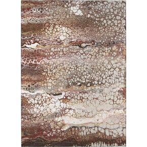 Karina AKC45 Riverbed 3' x 5' Indoor Outdoor Area Rug, Easy Clean, Machine Washable, Non Shedding, Bedroom, Entry, Living Room, Dining Room, Kitchen, Patio Rug