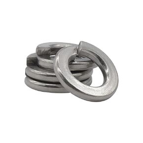 3/8 Split Lock Washer 304 Stainless Steel Spring Lock Washer Elastic Gasket, 100PCS