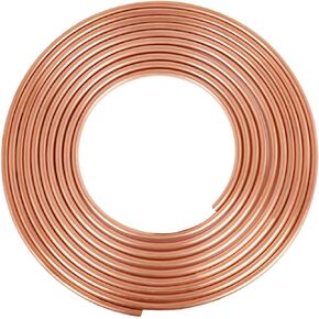 ELECTRAPICK Copper Tubing 3mm OD x 6.5Ft, Pure Copper Tube Round Pipe Tubing Metal Tubing Copper Coil, Air Conditioning Refrigerator & Industry