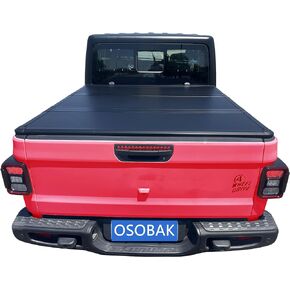 Hard Top Tri Fold 5.6' Truck Tonneau Cover Compatible for 2022 2023 2024 Toyota Tundra Bed Cover| Fleetside | Fit for Deck Rail System