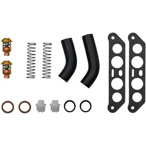 XingLi 18-3673 مجموعة ترموستات مناسبة لجونسون Evinrude 85 88 90 100 115 140 HP V4 Crossflow 340975 340976 مع خراطيم in Kuwait