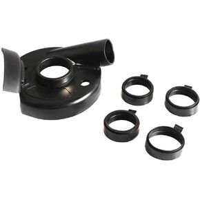 Hardin DS7P 7" Vacuum Plastic Dust Shroud Cover with 2-1/2" Vacuum Connector