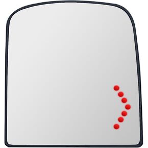 Driver Side Heated Mirror Glass Compatible with 2007-2018 Chevrolet Silverado Suburban GMC Sierra Yukon Mirror - For Chevrolet Silverado Suburban Mirrors Driver Side GMC Sierra Yukon With Rear Holder