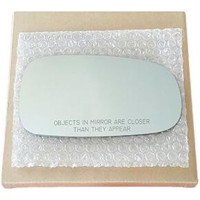Mirror Glass and Adhesive for 2003-2011 Saab 9-3 or 2003-2009 Saab 9-5 Passenger Right Side Replacement Glass