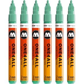 Molotow MO127302 One4All 127HS # 224 Marker Pen – Metallic Blue (Pack of 6 in Kuwait