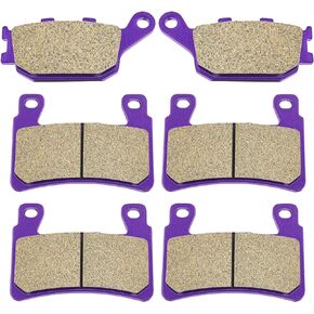 ECCPP Brake Pads Fits for 1999-2000 for Honda CBR600F4, 2001-2006 for Honda CBR600F4i, 2003-2004 for Honda CBR600RR, FA296 FA174 Front and Rear Brake Pads