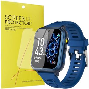 Compatible for Sueseip S16 Smart Watch Screen Protector, Lamshaw [6 Pack] Full Coverage TPU Clear Film Compatible with Phyulls Smart Watch 1.54 Inches / AIWIEP Smart Watch 1.54 Inches/ Sedzofan S16 /