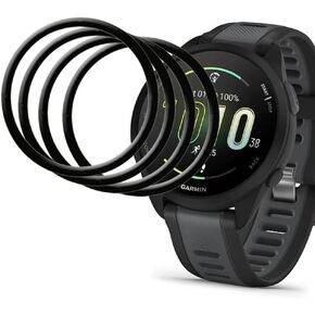 [4-Pack] for Garmin Forerunner 165 Smart Watche Screen Protector, Full Coverage 3D Curved Edge Frame Case Friendly Anti Scratch HD Clear Film For Garmin Forerunner 165 Smart Watch Smartwatch