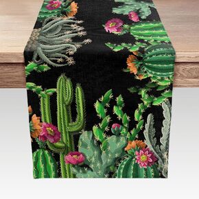 Rustic Forest Table Runner, Rustic Lodge Forest Cabin Country Hunting Woodland, Kitchen Dining Table Runners for Indoor Outdoor Home Party Holiday Decor 13X72Inch