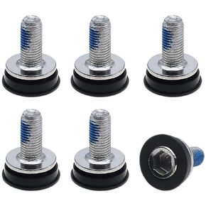 Hex Crank Arm Fixing Bolts 8mm Screw Crank Bolts Capless Bottom Bracket for Bicycle Square Hole Crankset Bottom Bracket(6 PCS)