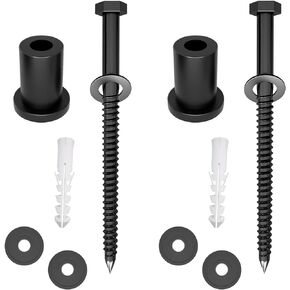 Sliding Barn Door Spacers for Flat Track Rolling Roller Assemblies Connecting Device Steel Connector Adjustable Spacer with Screws 1-5/16" (2PCS Barn Door Spacers and Lag Bolts)