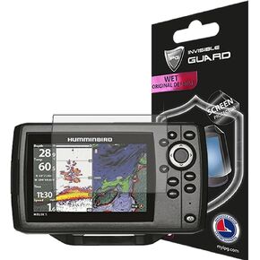 IPG Compatible with HUMMINBIRD Helix 5 Chirp - Chirp DI - Chirp SI62 GPS FISHFINDER Invisible Film Screen Protector Guard Cover Free Lifetime Replacement Bubble -Free for Helix 5