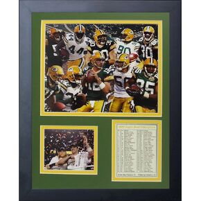 Legends Never Die 2010 Green Bay Packers Championship Framed Photo Collage, 11x14-Inch, (11474U)