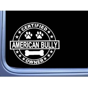 Certified American Bully L256 Dog Sticker 6" Decal
