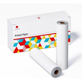 Phomemo US Letter 8.5" x 11" Thermal Printer Paper Roll, Quick-Dry Thermal Paper Compatible with M08F-Letter Portable Printer, 1 Roll/50 Sheets