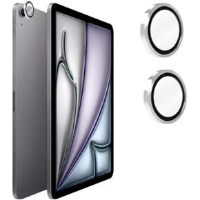 For iPad Air 6 2024 Camera Lens Protector Tempered Glass Screen Protector - 2 Packs -Compatible with iPad Air 11-inch & 13-inch - Silver
