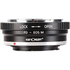 K&F Concept FD to EOS M Adapter, Lens Mount Adapter for FD Mount Lens and EOS M Mount Camera