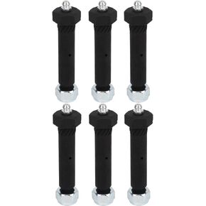 Trailer Axle Eye Wet Bolt, Trailer Axle Spring Shackle Bolt with Locknut Steel Grease Type Eye Wet Bolt for 2000 3500 5200 6000 7000 Axles