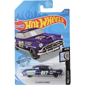 Hot Wheels '52 Hudson Hornet, [Blue] 140/250 Rod Squad 4/10