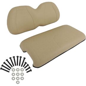 Front Seat Replacement Cushions for Club Car Precedent, Golf Cart Cushion Seat for Club Car Precedent Front Bottom Seat Assembly, Dedicated for Front Row Seats, White, 2 Piece Set