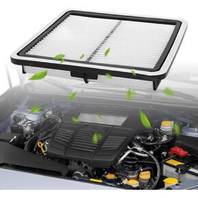 فلتر هواء، (CA9997) فلتر هواء المحرك متوافق مع سوبارو امبريزا (2008-2016)، ليجاسي (2005-2019)، أوت باك (2005-2019)، WRX (2015-2021)، فورستر (2009-2018)، تريبيكا (2008) -2014) in Kuwait