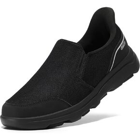 STQ Slip ins Mens Orthopedic Shoes Hands Free Slip on Walking Shoes for Plantar Fasciitis