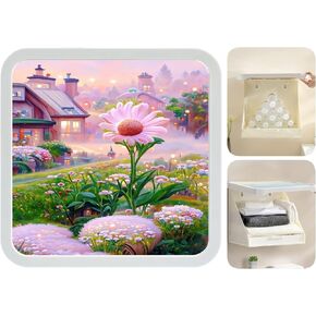 Bathroom Mural Clothes Folding Storage Box Waterproof Hanging Storage Organizer No-Punch Wall Mounted Mural Storage Cabinet Decorative Storage Space Saving in Saudi Arabia