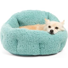 سرير بيست فريندز من شيري أورثو كومفورت ديب ديش كادلر شيربا للقطط والكلاب، وردي، قياسي in Kuwait