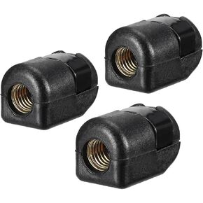 uxcell Thread Pitch: 1.25mm Gas Spring End Fitting Black Connector M8 Female Thread PA66A5 3pcs