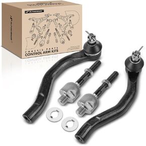 A-Premium Set of 4, Front Inner & Outer Tie Rod End Kit, Compatible with Honda Accord 2003-2007, Acura TSX 2004-2008