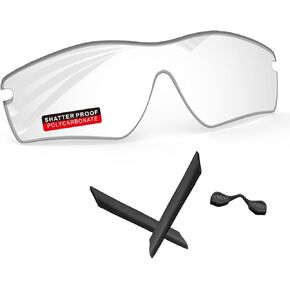 عدسات بديلة من البولي كربونات PRO+ وأطقم مطاطية لنظارات Oakley RadarLock الشمسية