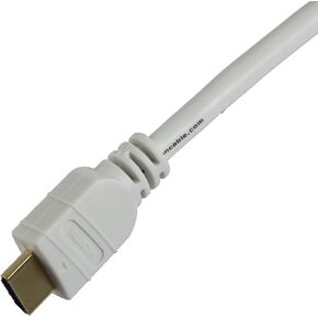 3 Foot White High Speed HDMI Cable with Ethernet, 28 AWG, Brand