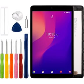 [New] Duotipa LCD Display Screen Digitizer Assembly Replacement for Alcatel Joy Tab 2 9032X/Alcatel 3T 2020 9032X 9032Z 8" with Technical Repair Tools Kit-Black.