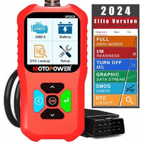 MOTOPOWER MP69038 Car OBD2 Scanner Code Reader Engine Fault Code Reader Scanner CAN Diagnostic Scan Tool - Elite Edition