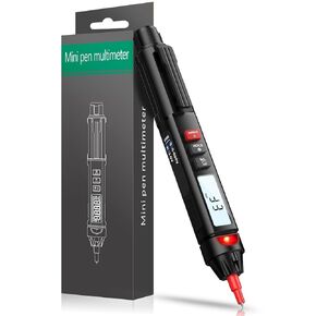 Pen Type Digital Multimeter AC/DC Voltage Tester 6000 Counts Intelligent 2 in 1 Non Contact Voltmeter 12V-1000V Pen Test Live Wire Resistance Continuity Diode NCV Mode Cannot Measure DC