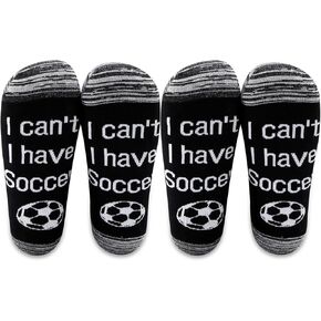 LEVLO Funny Ball Sports Lovers Gifts I can't I have Soccer/Basketball/Tennis Cotton Socks