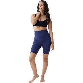 Ingrid & Isabel Basics Postpartum Bike Short, Over The Belly fit, Compression for Support & Recovery